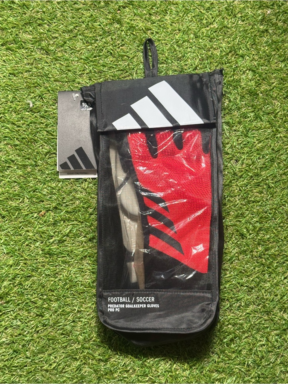 Adidas Predator GL Pro Orange Soccer Goalkeeper Gloves Men's Size 10.5